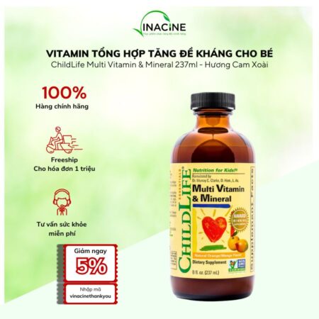 Vitamin tổng hợp ChildLife Multi Vitamin Mineral 237ml