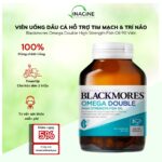Dầu Cá Blackmores Omega Double High Strength Fish Oil 90 Viên | Hỗ Trợ Tim Mạch & Trí Não