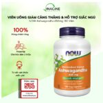 Viên Uống Giảm Căng Thẳng & Hỗ Trợ Giấc Ngủ NOW Ashwagandha 450mg 180 Viên
