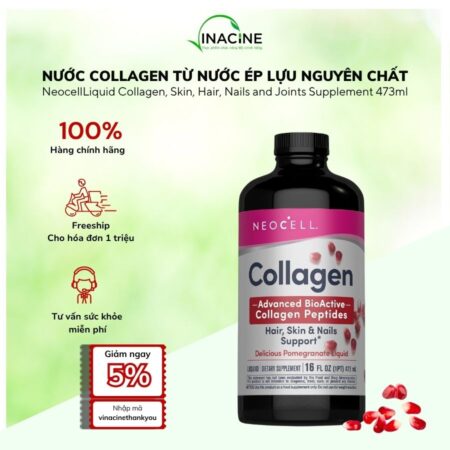 Nước Collagen Từ Nước Ép Lựu Nguyên Chất Neocell Liquid Collagen 473ml