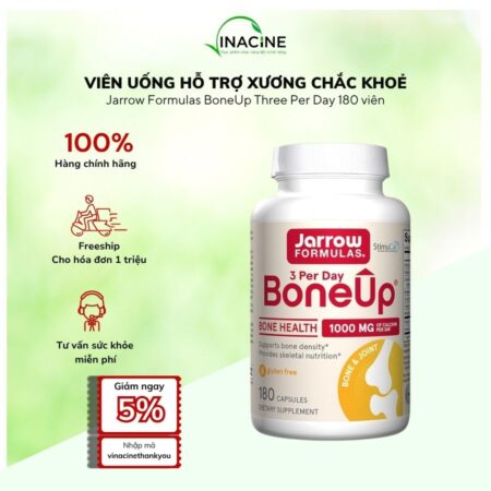 Viên Uống Hỗ Trợ Xương Chắc Khoẻ Jarrow Formulas BoneUp Three Per Day 180 viên