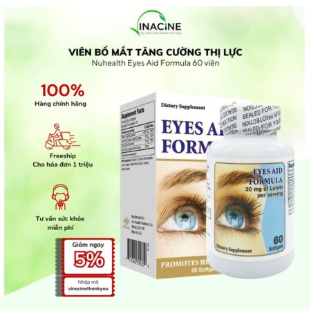 Viên Bổ Mắt Tăng Cường Thị Lực NuHealth Eyes Aid Formula 60 Viên