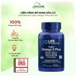 Viên Uống Bổ Sung Dầu Cá Cao Cấp Life Extension Super Omega-3 Plus 120 Viên
