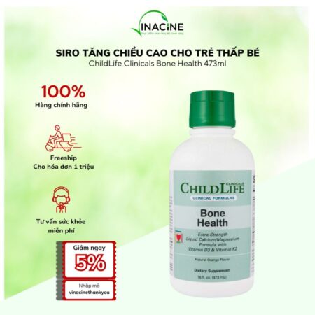 Siro Tăng Chiều Cao Cho Trẻ Thấp Bé ChildLife Clinicals Bone Health 473ml