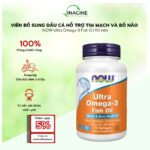 Viên Uống Dầu Cá NOW Ultra Omega-3 Fish Oil 90 viên | Hỗ trợ tim mạch & trí não