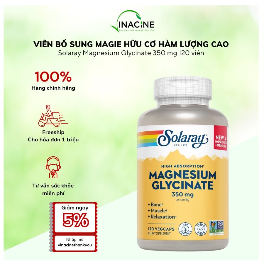 VIÊN BỔ SUNG MAGIE HỮU CƠ DỊU NHẸ DA DÀY