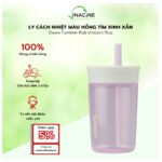 Ly Cách Nhiệt Màu Hồng Tím Xinh Xắn Owala Tumbler Kids Unicorn 15oz