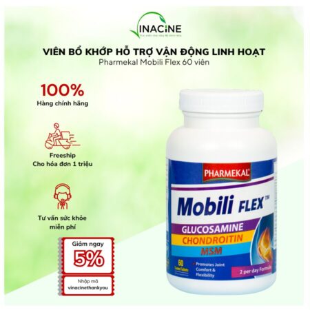 Viên Bổ Khớp Hỗ Trợ Vận Động Linh Hoạt Pharmekal Mobili Flex 60 viên