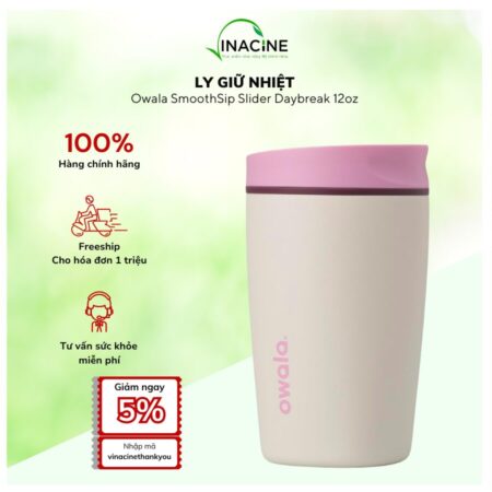Ly Giữ Nhiệt Owala SmoothSip Slider Daybreak 12oz